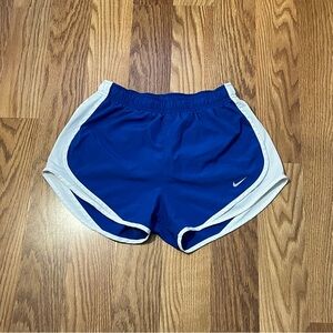 Nike Women's Athletic Shorts in Blue and White
